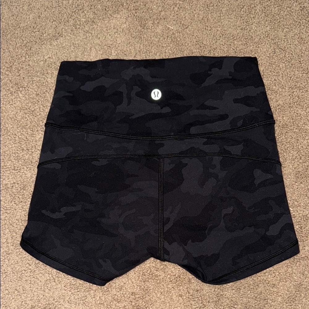 lululemon athletica Black Camo Women's Shorts